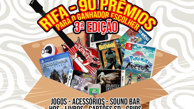 RIFA 90 PREMIOS – 3ª Edição