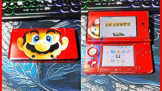 R401 – Nintendo 3DS com Skin Mario