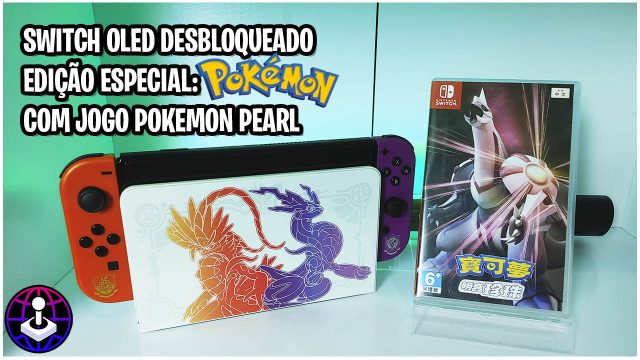 R444 – Switch Oled Edição Pokemon + Jogo