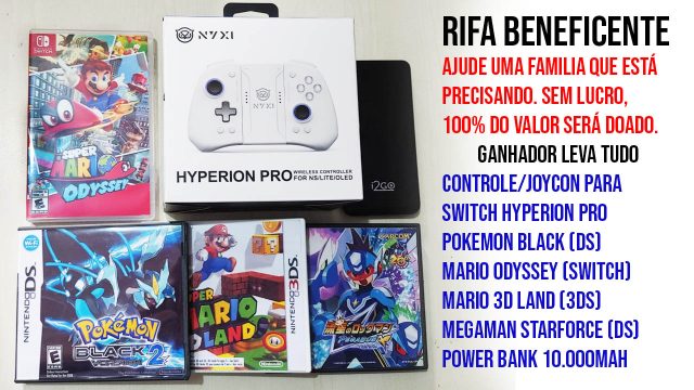 RIFA BENEFICENTE – 6 Prêmios