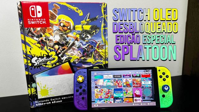 R489 – Switch Oled Edição Splatoon